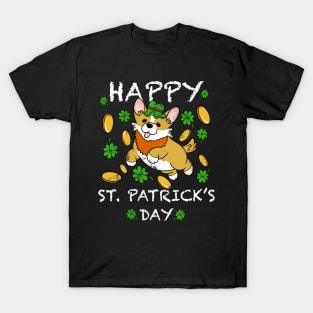 Happy St Patricks Day Corgi T-Shirt